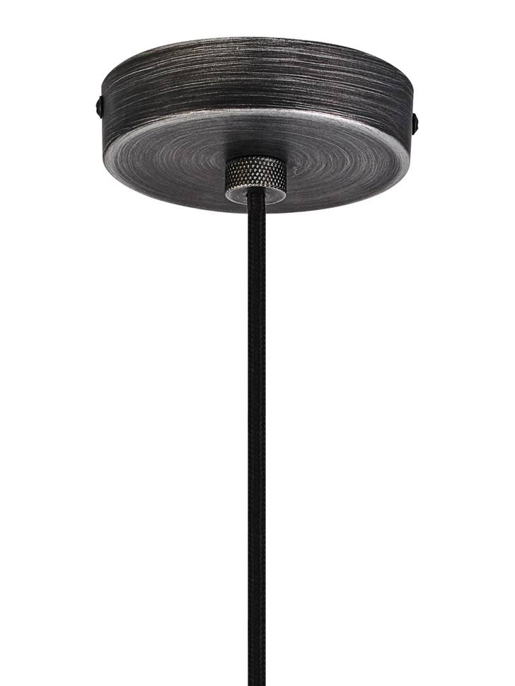 Idolite Rumi Knurled 1 Light Pewter Suspension - E27 - 1.6M