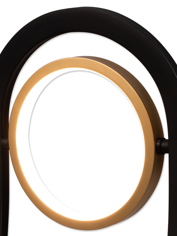 Idolite Tacita Led Wall Light In Satin Black/Gold