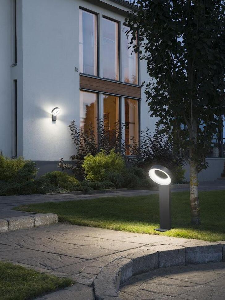 Konstsmide Asti Anthracite Exterior Post Lamp