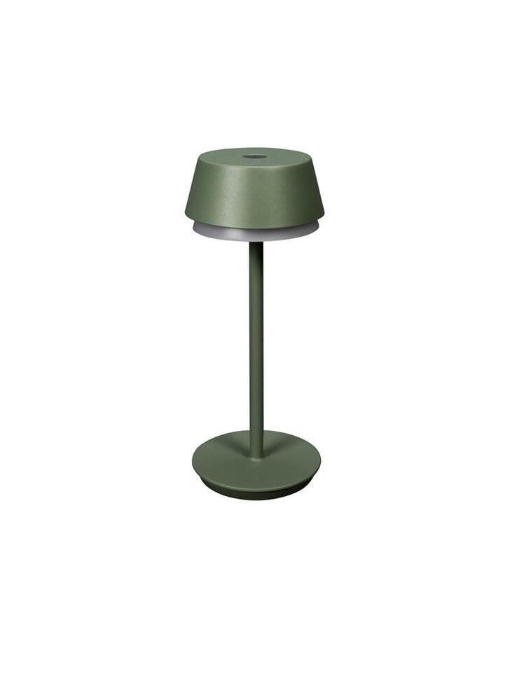 Konstsmide Lyon Usb Outdoor Portable Table Lamp In Green/Grey Finish - IP54 - 2700K/3000K/4000K+RGB