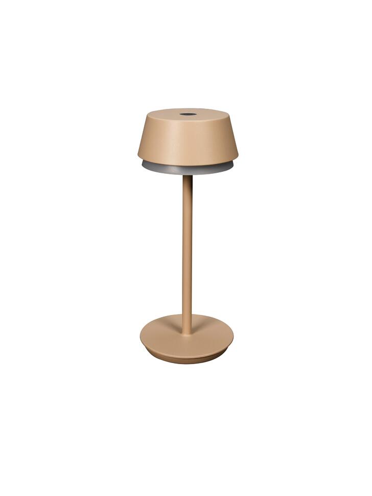 Konstsmide Lyon Usb Outdoor Portable Table Lamp In Sand Finish - IP54 - 2700K/3000K/4000K+RGB