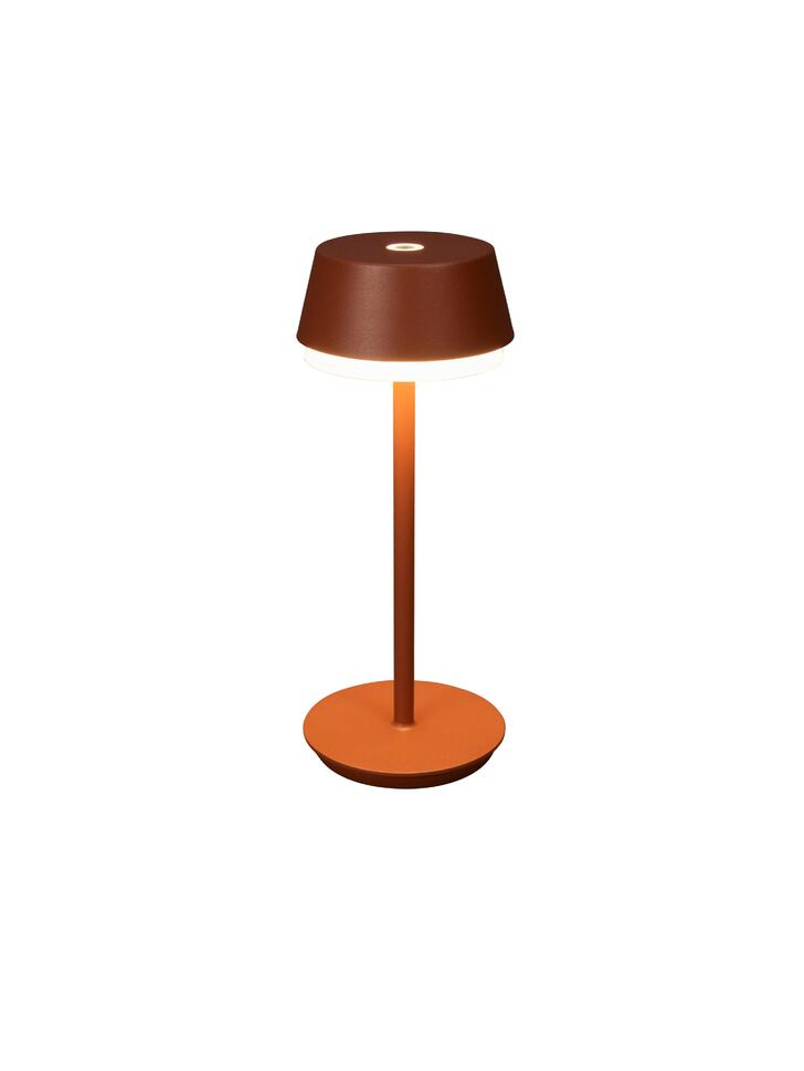 Konstsmide Lyon Usb Outdoor Portable Table Lamp In Terracota Finish - IP54 - 2700K/3000K/4000K+RGB