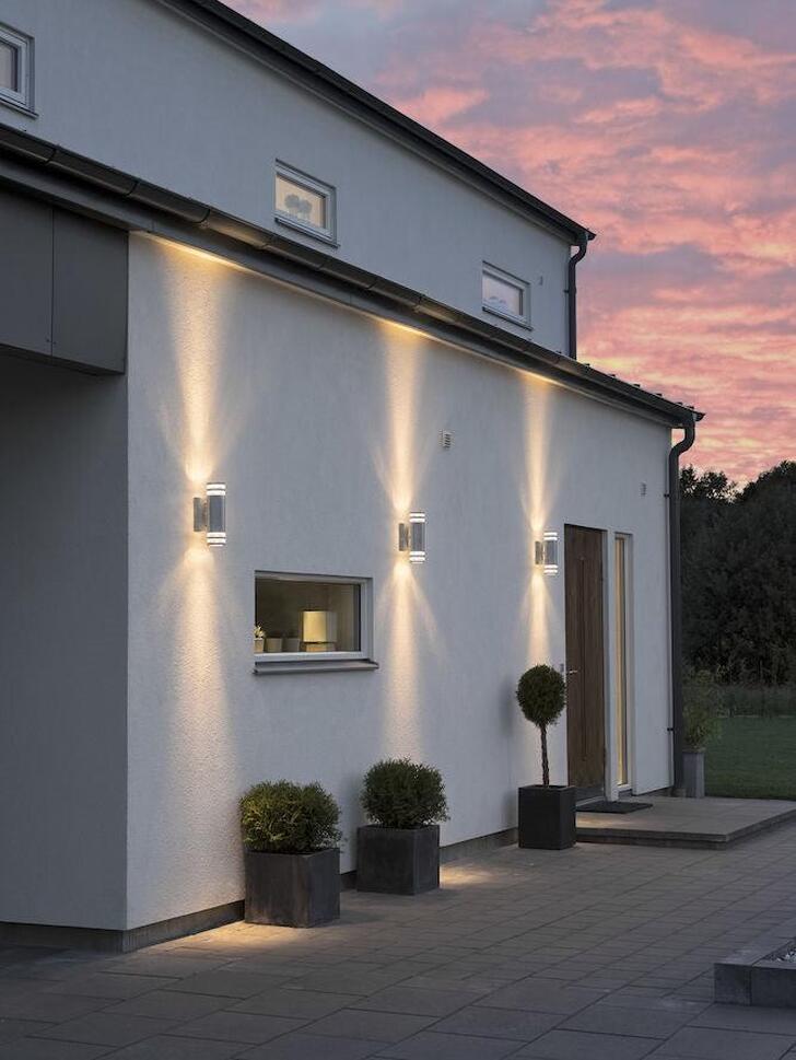 Konstsmide Modena Galvanised Up And Down Exterior Light