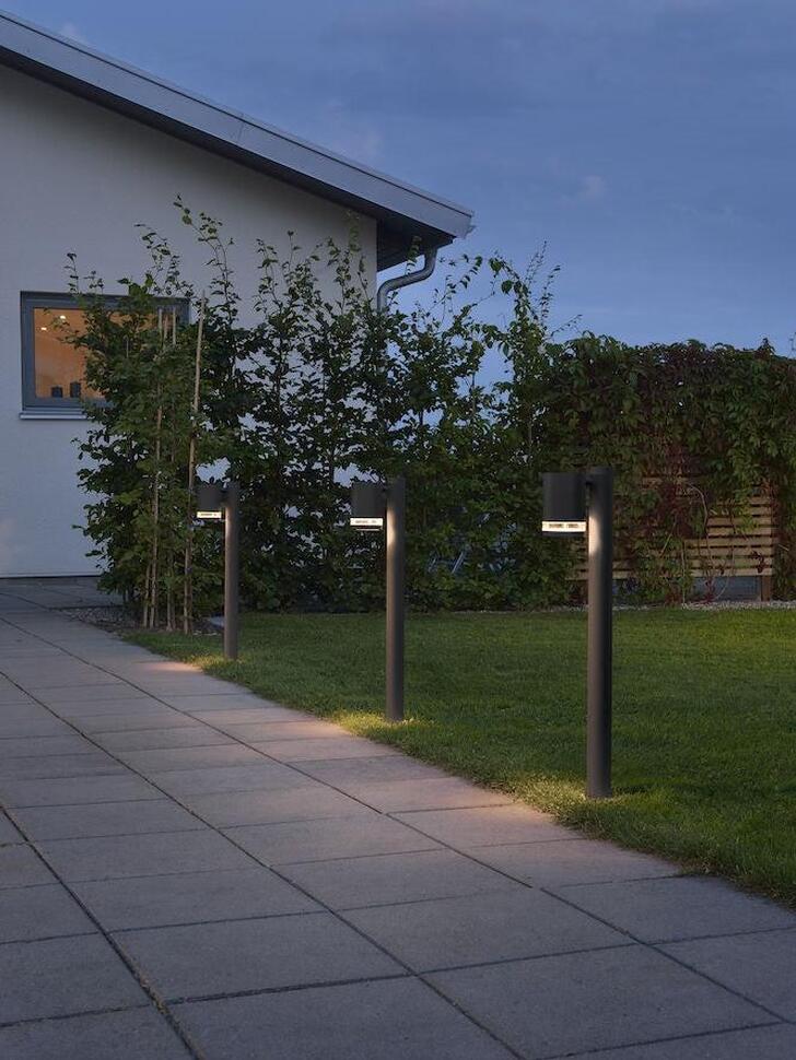 Konstsmide Modena Matt Black Exterior Post Light