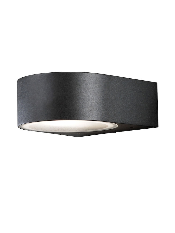 Konstsmide Teramo Matt Black Exterior Wall Light