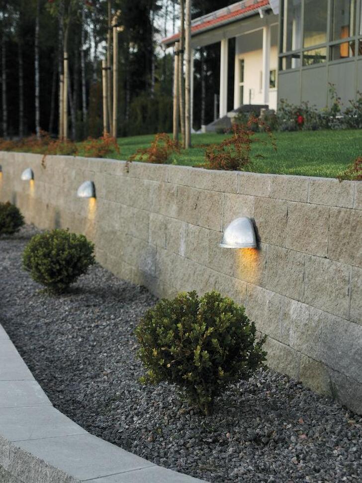 Konstsmide Torino Large Galvanised Steel Exterior Wall Light