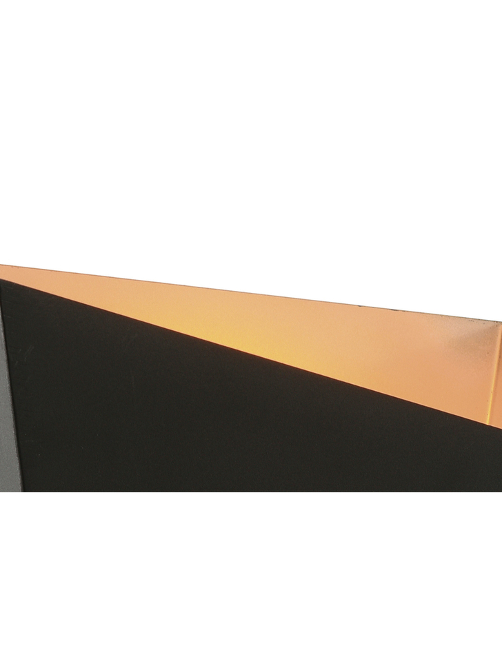 Mantra Asimetric Rhombus Black And Gold 1 Light Wall Light