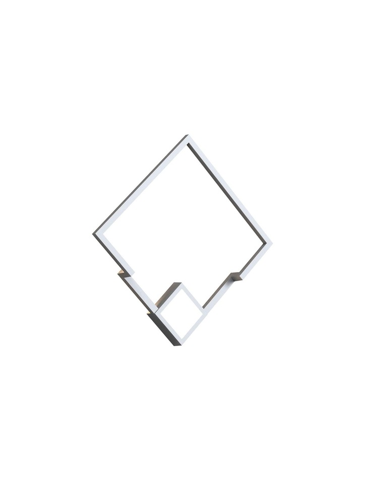 Mantra Boutique LED Medium Square Wall Light White - 3000K