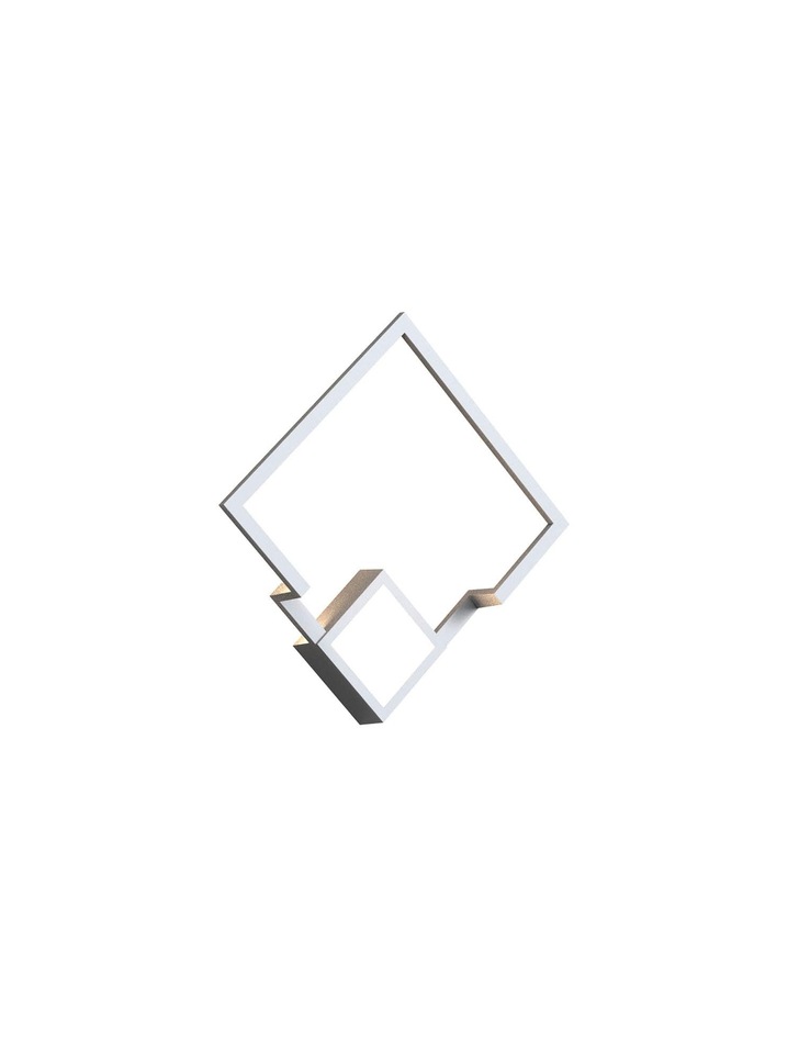 Mantra Boutique LED Small Square Wall Light White - 3000K