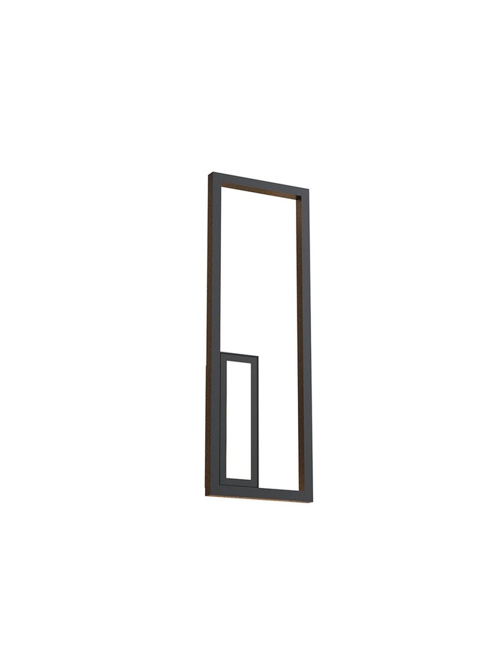 Mantra Boutique Small LED Rectangular Wall Light Black - 3000K