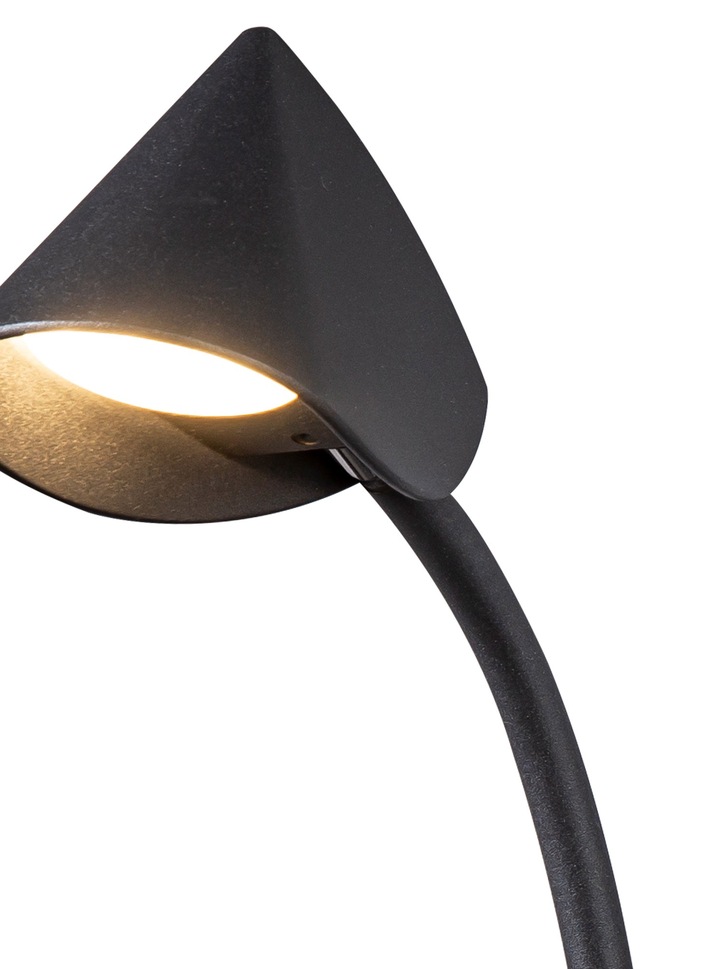 Mantra Capuccina Single LED Wall Light Black - 3000K