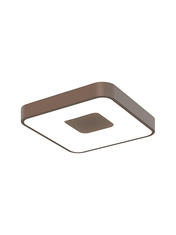 Mantra Coin Small Square LED Flush Ceiling Light Gold Complete With Remote Control - 2700K-5000K Tuneable