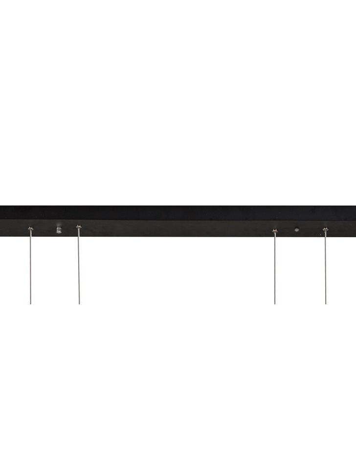 Mantra Cuba 4 Light Criss Cross LED Linear Bar Pendant Black & Gold - 3000K