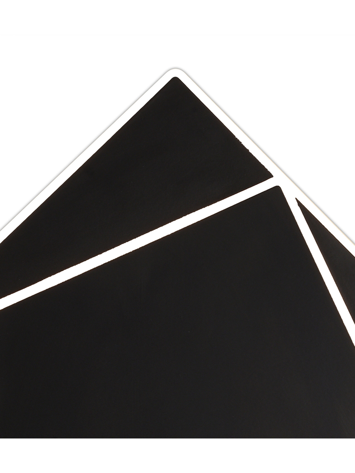 Mantra Dakla Black Square Flush Led Wall/Ceiling Light - 3000K