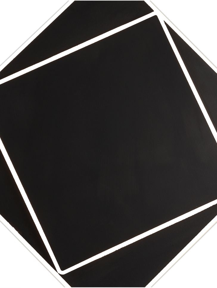 Mantra Dakla Black Square Flush Led Wall/Ceiling Light - 3000K