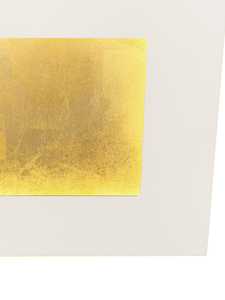 Mantra Dalia White And Gold Square Extra Large Led Wall Light - M8144 - 3000K