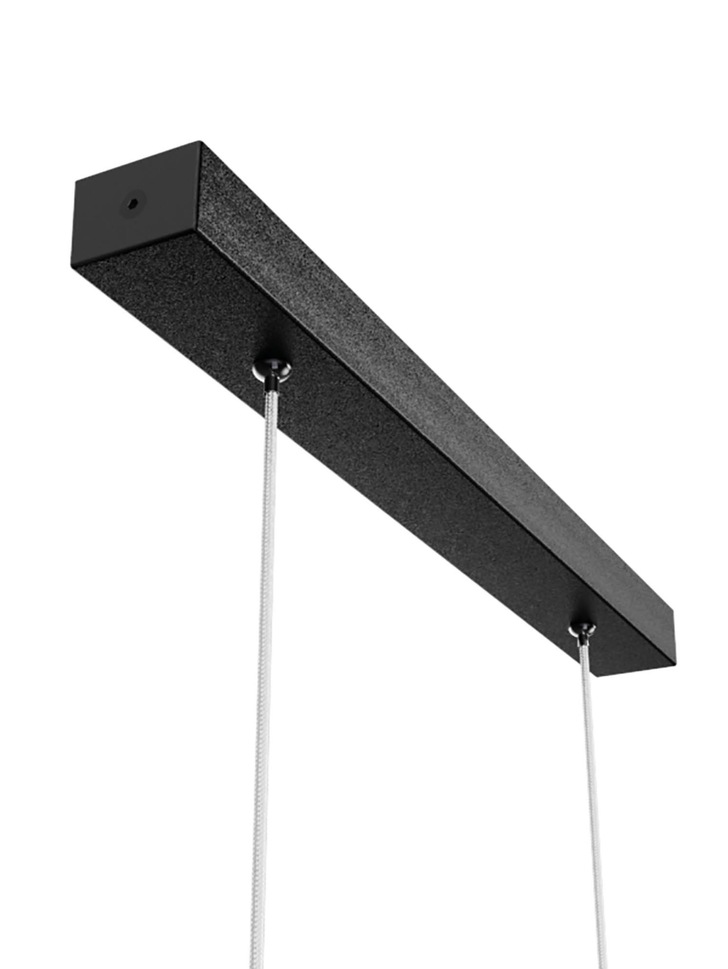 Mantra Hanok Slim LED Linear Bar Pendant Black - 3000K