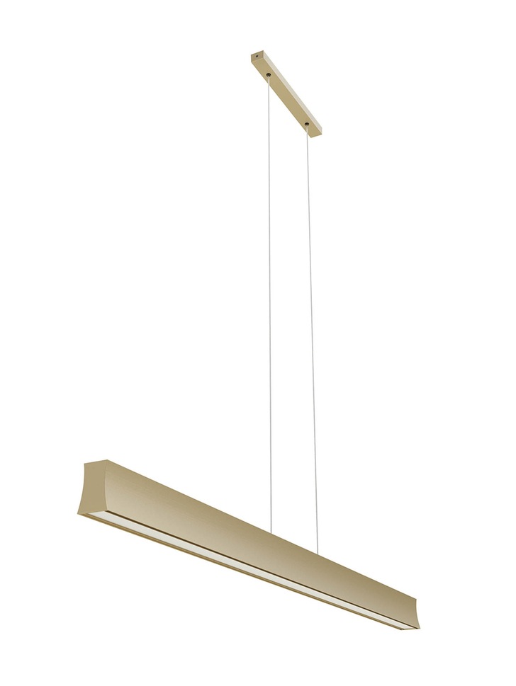 Mantra Hanok Slim LED Linear Bar Pendant Sand Brown - 3000K