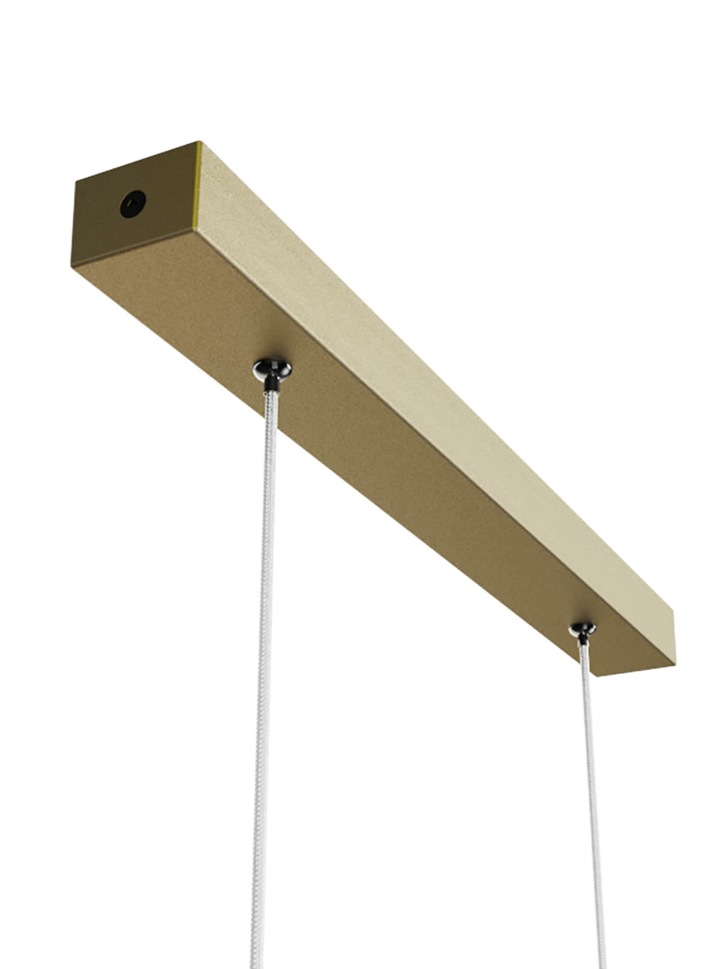 Mantra Hanok Slim LED Linear Bar Pendant Sand Brown - 3000K