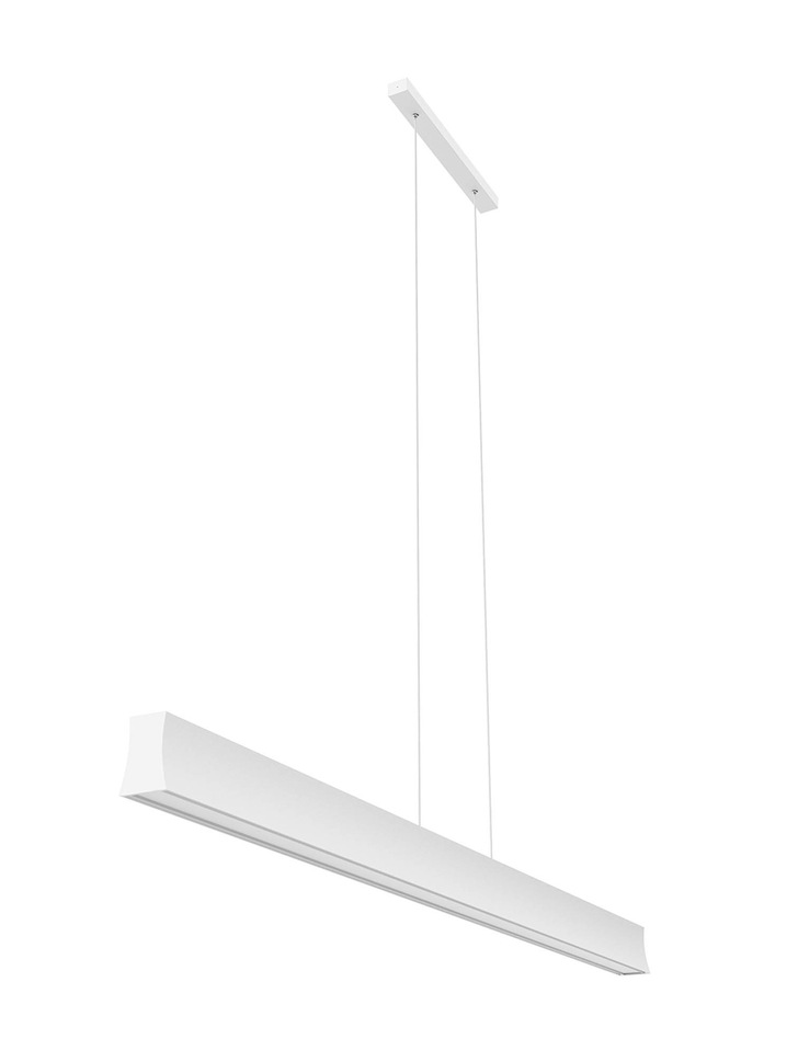 Mantra Hanok Slim LED Linear Bar Pendant White - 4000K