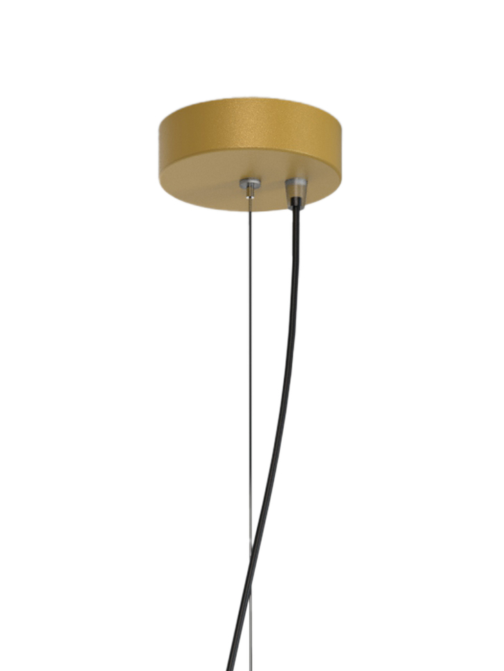 Mantra Kazz Gold 4 Light Ceiling Pendant Complete With White Diffuser