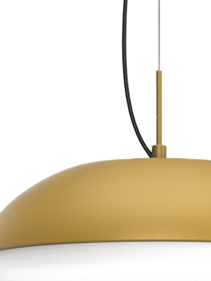 Mantra Kazz Gold 4 Light Ceiling Pendant Complete With White Diffuser