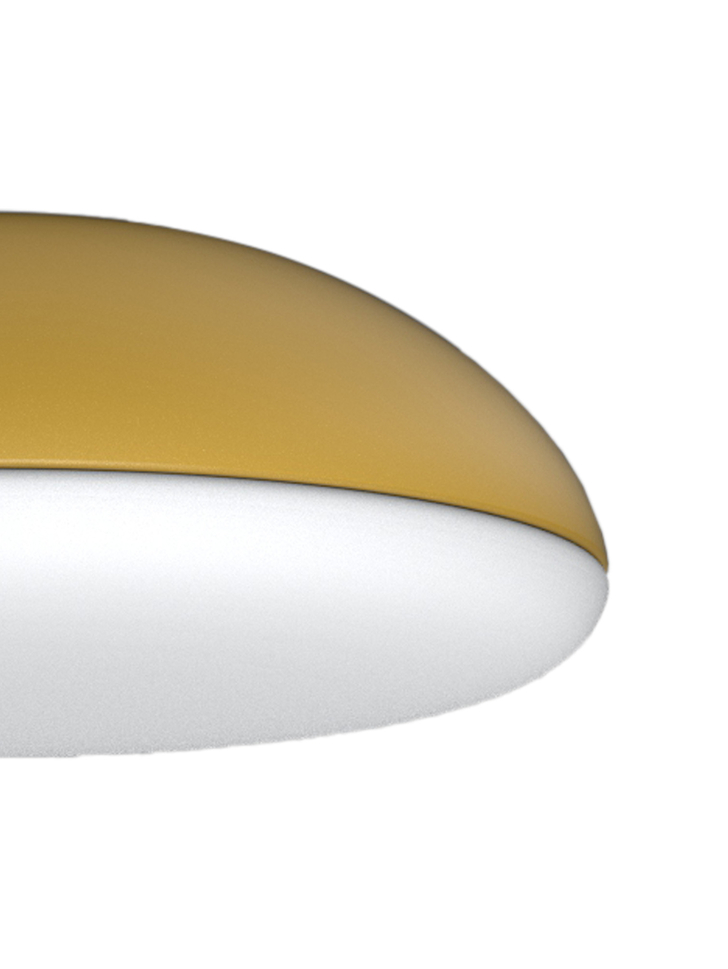 Mantra Kazz Gold Flush 4 Light Ceiling Light Complete With White Diffuser