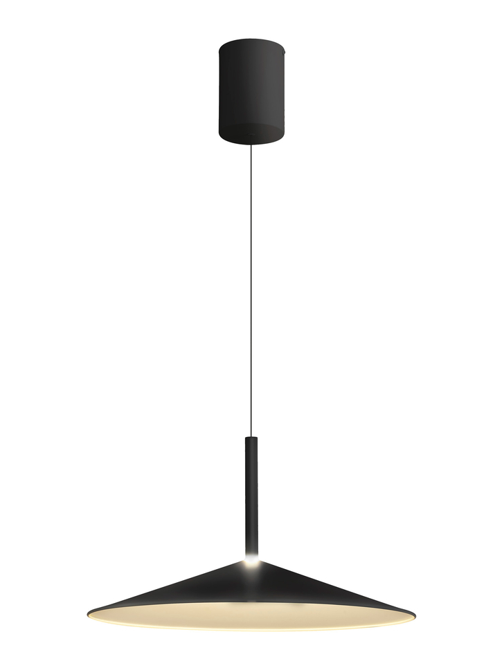 Mantra Large Calice Black/White Rise And Fall Led Pendant Light - 3000K - M7891