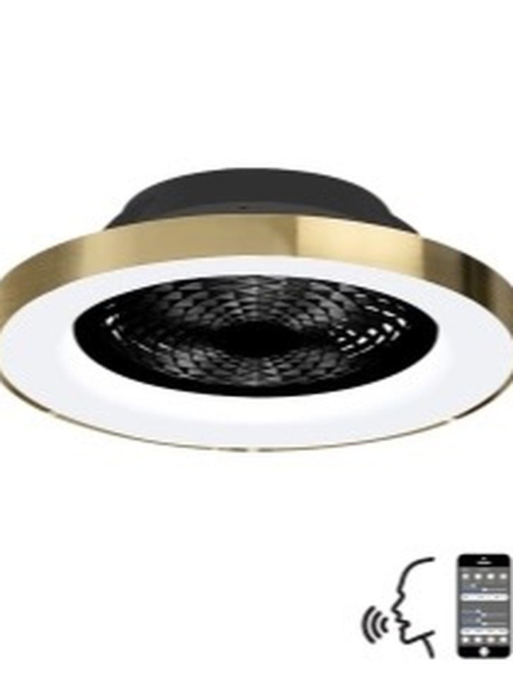 Mantra M7124 Tibet Gold/Black Ceiling Fan Light C/W Remote Control