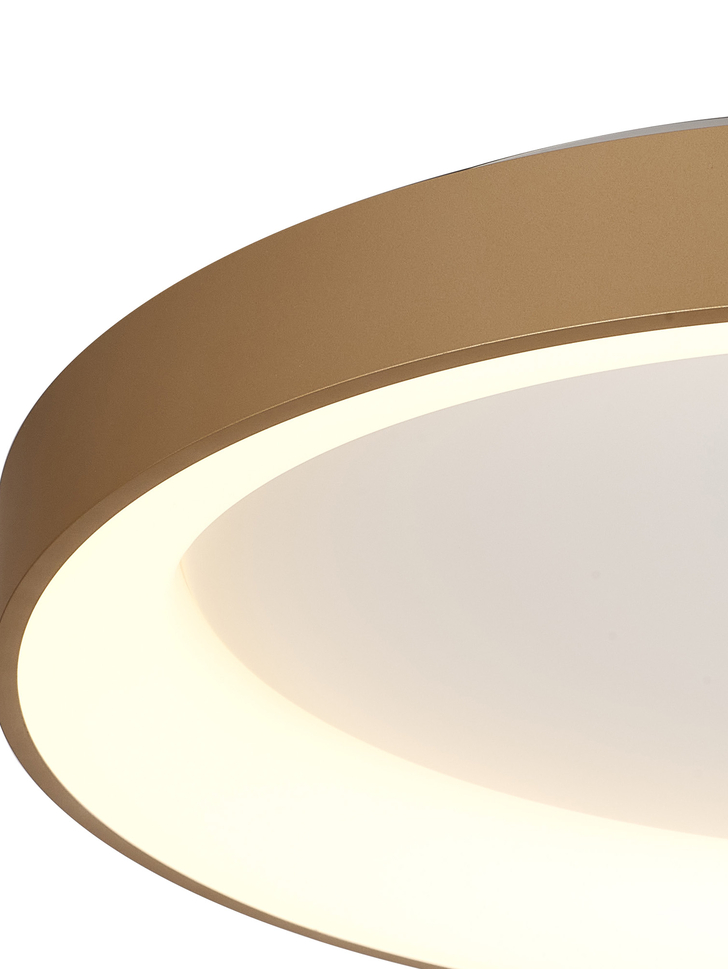 Mantra Niseko II Large 78cm LED Gold Flush Ring Ceiling Light Complete With Remote Control & App - 2700K-6000K Tuneable