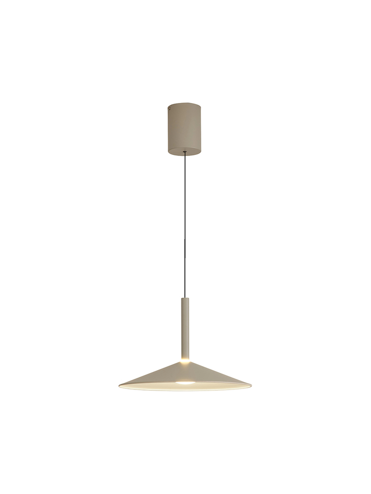 Mantra Small Calice Grey/White Rise And Fall Led Pendant Light - 3000K - M7897