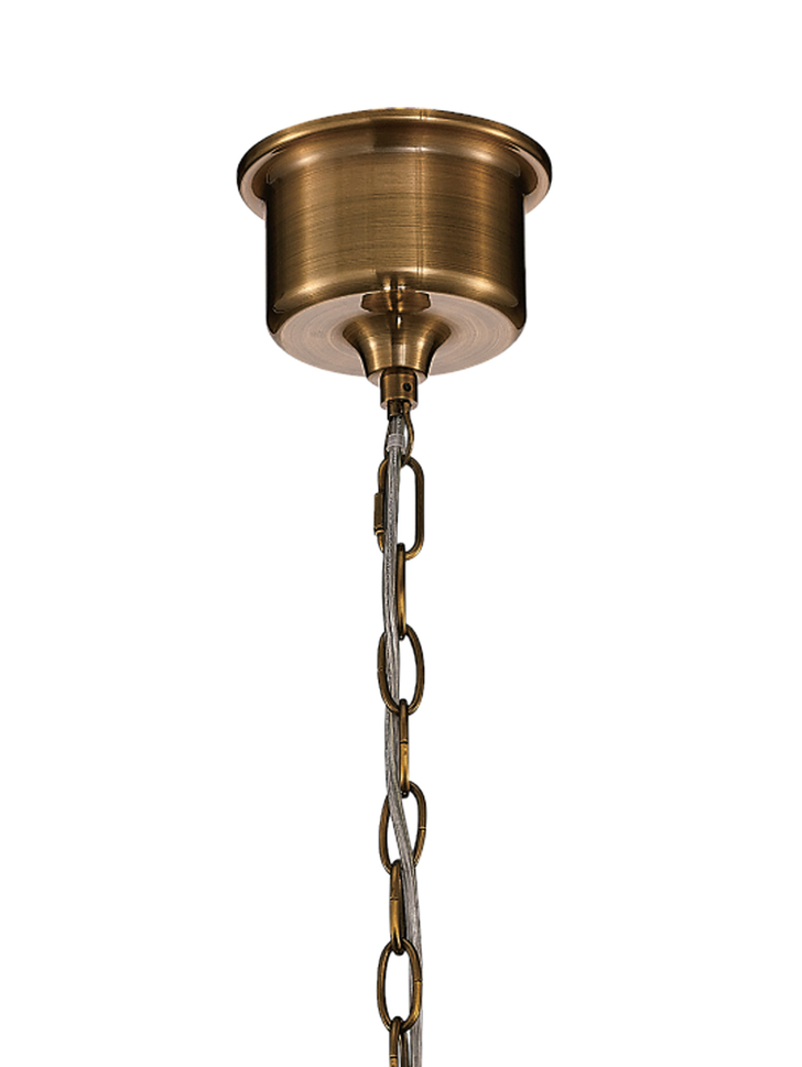 Mantra Vintage Antique Brass Large 1 Light Pendant