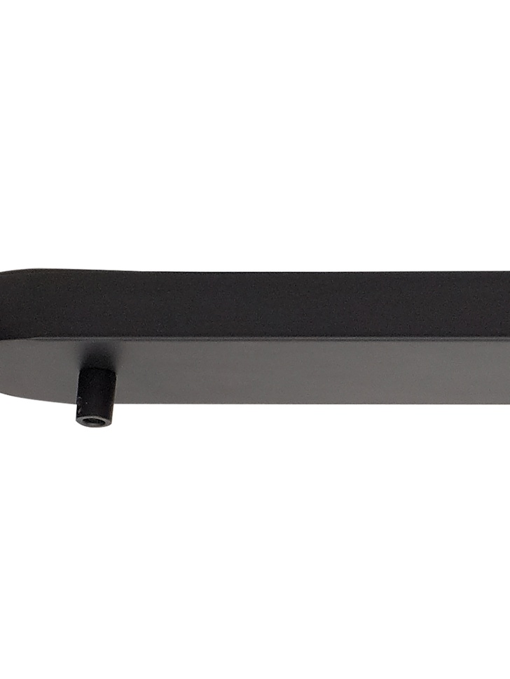 Matt Black 5 Hole Linear Ceiling Bar Plate With Cable Clamps