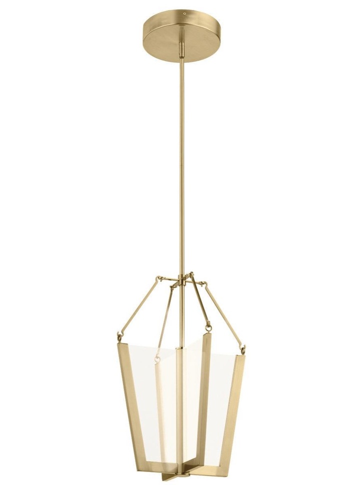 Quintiesse Calters Medium LED Pendant In Champagne Gold - QZ-CALTERS-P-M-CG