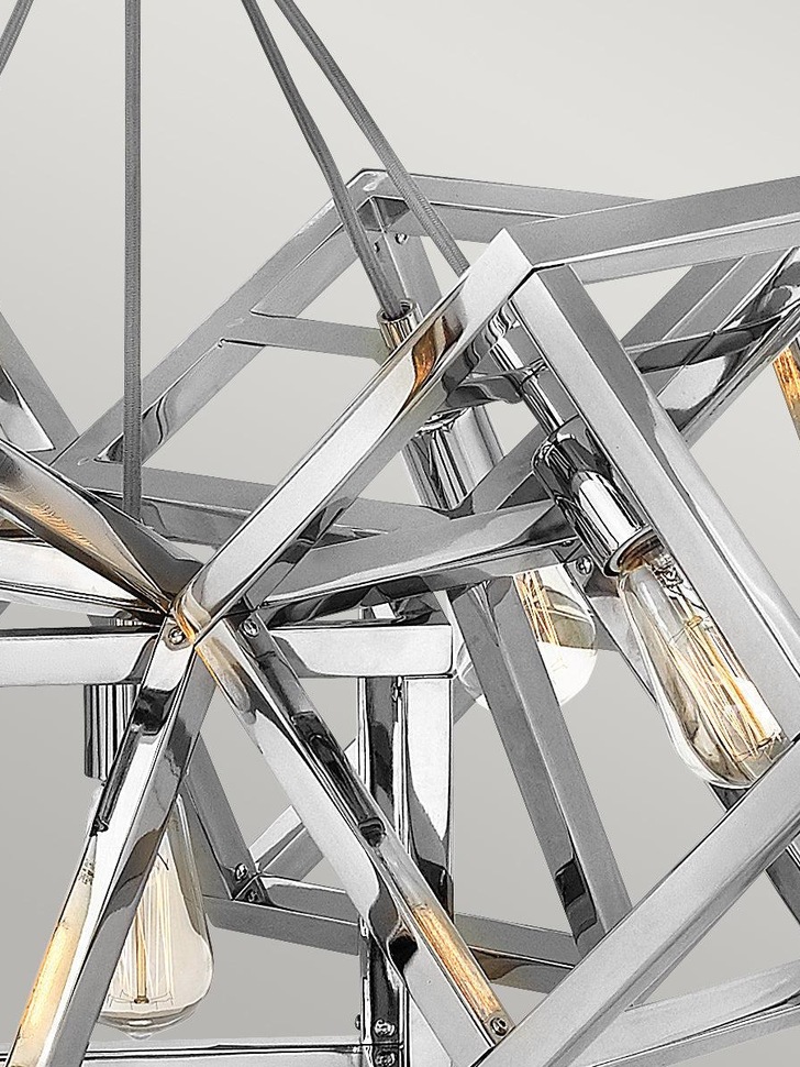 Quintiesse Ensemble 5 Light Cluster Pendant In Polished Nickel - QN-ENSEMBLE5P-PN