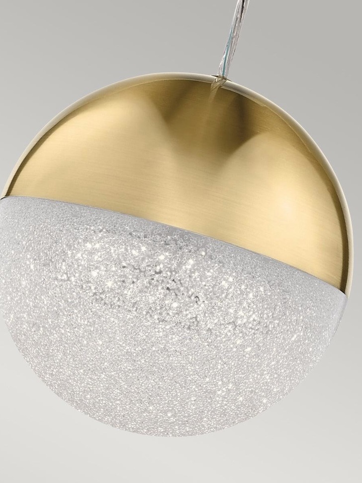 Quintiesse Moonlit LED Mini Pendant In Champagne Gold - QN-MOONLIT-P-CG