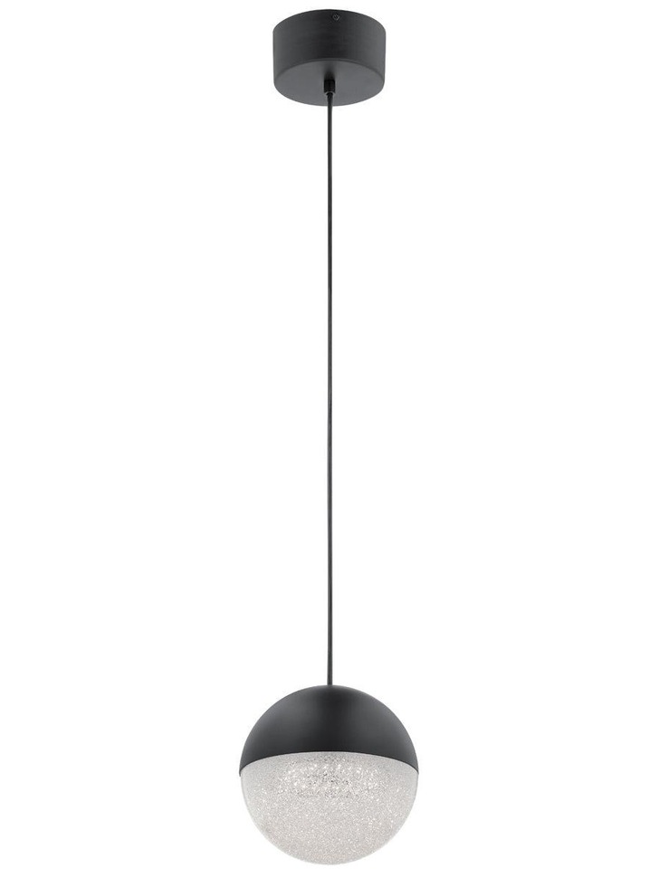 Quintiesse Moonlit LED Mini Pendant In Matt Black - QN-MOONLIT-P-MBK