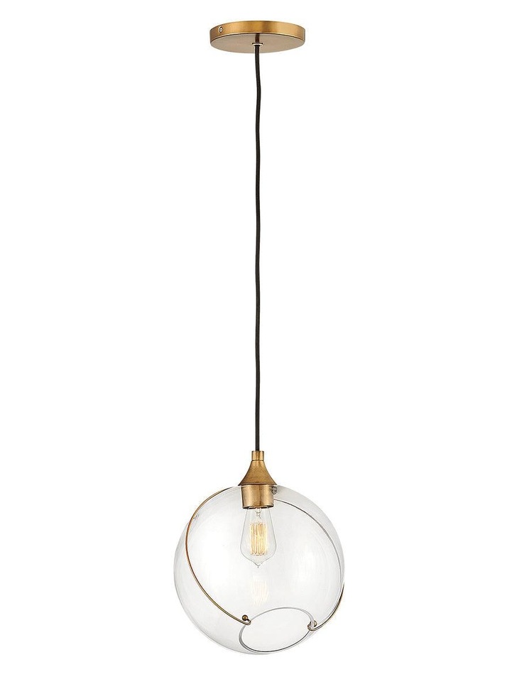 Quintiesse Skye 1 Light Pendant In Heriatge Brass - QN-SKYE-1P