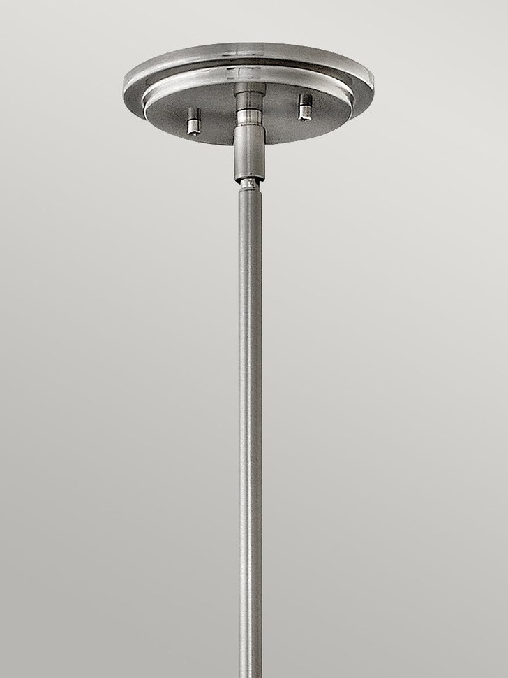 Quintiesse Somerset 1 Light Medium Pendant In Brushed Nickel With Opal Glass - QN-SOMERSET-P-O-BN