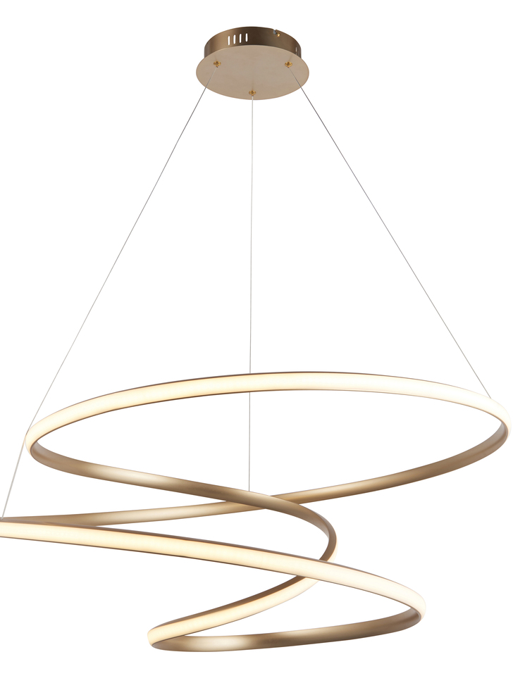 Thorlight Anakin Modern Spiral LED Pendant Gold