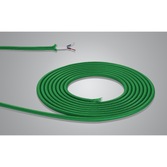 Photograph: 1 Metre Of Bottle Green Braided 2 Core 0.75mm Cable