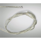 Photograph: 1 Metre Of Clear 2 Core 1.00mm Cable