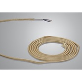 Photograph: 1 Metre Of Gold Braided 2 Core 0.75mm Cable