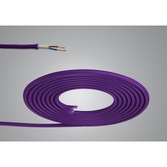 Photograph: 1 Metre Of Purple Braided 2 Core 0.75mm Cable