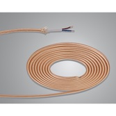 Photograph: 1 Metre Of Rose Gold Braided 2 Core 0.75mm Cable