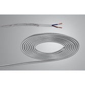 Photograph: 1 Metre Of Silver Braided 2 Core 0.75mm Cable