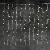 Photograph: 104 WARM WHITE Curtain, Transparent Cable 31V System