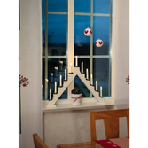 Photograph: 11 Bulb Candlestick White with Candle Ring