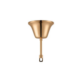 Photograph: 120mm French Gold Finish Bell Cup Ceiling Rose With Hook Plate And Rod