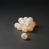 Photograph: 16 Led Cotton Ball Set White, WARM WHITE IP20